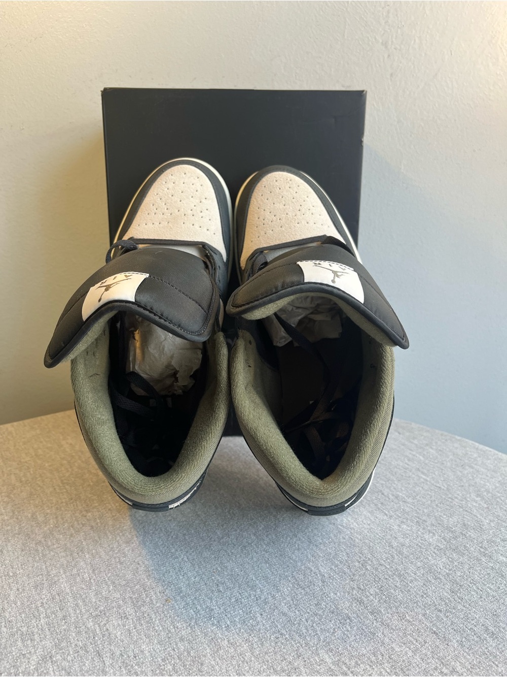Nike Air Jordan 1 Mid SE Off Orewood Brown Off Noir Men’s Size 11 HV4091-102 - Picture 8 of 12